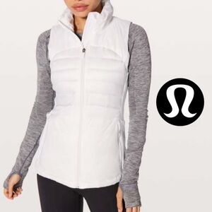 Lululemon Down for Run White Puffer Vest